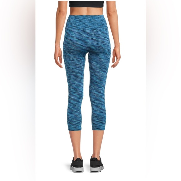Warner’s Shorties blue swirl no muffin top cropped seamless Leggings size XS new - Picture 5 of 5